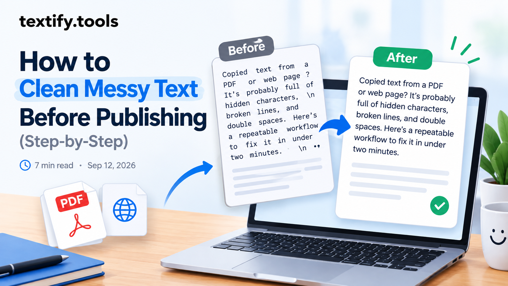 How to Clean Messy Text Before Publishing (Step-by-Step)