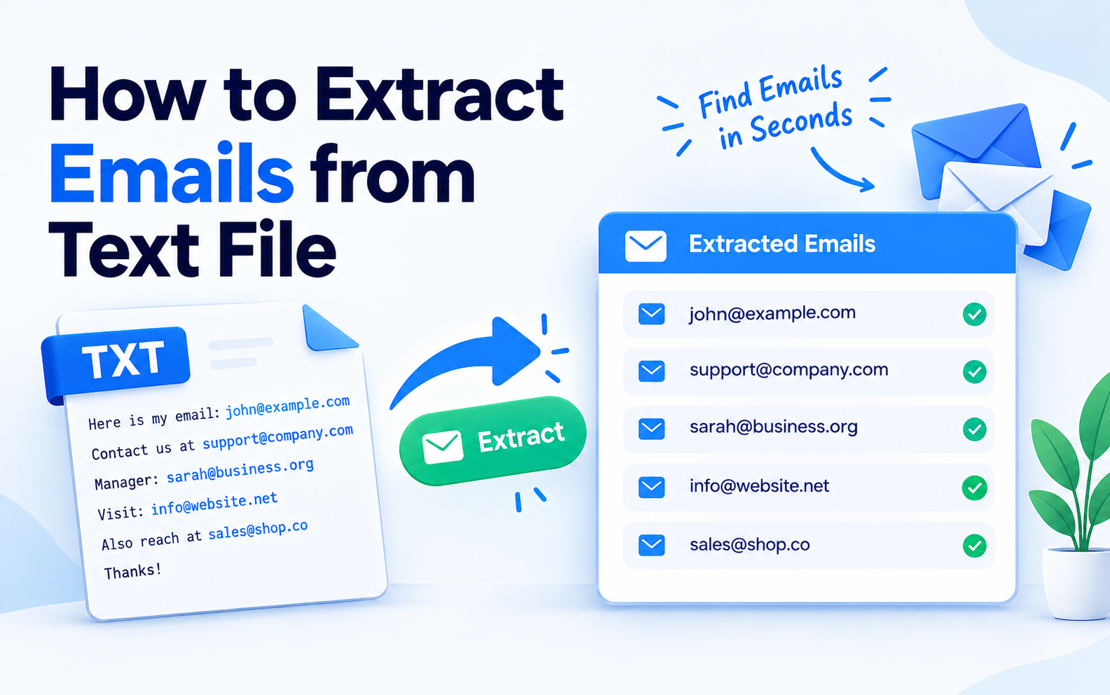 How to Extract Emails from a Messy Text File
